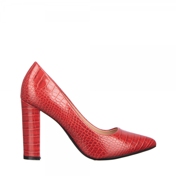 Mesena piros női cipő, 2 - Kalapod.hu